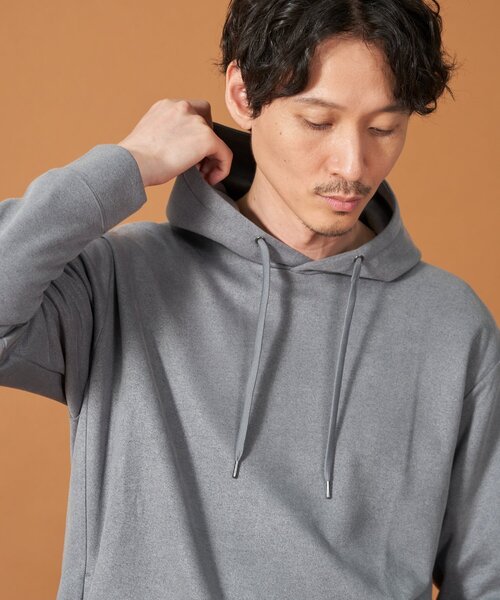 THE SHOP TK （ザ ショップ ティーケー ）の「◆杢スウェードタッチパーカー（パーカー・メンズ・ボルドー/ネイビー/グレー/オフホワイト/ブラウン系その他・04/03/02）」の13枚目の写真