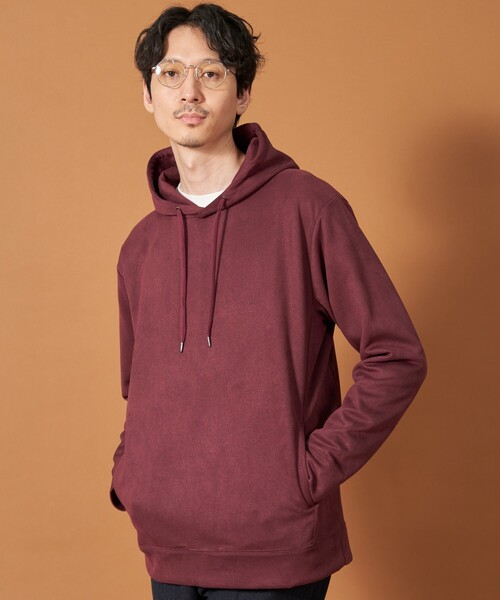 THE SHOP TK （ザ ショップ ティーケー ）の「◆杢スウェードタッチパーカー（パーカー・メンズ・ボルドー/ネイビー/グレー/オフホワイト/ブラウン系その他・04/03/02）」の5枚目の写真