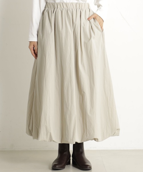 FOUND GOOD（ファウンドグッド）の「バルーンスカート（スカート・レディース・グリーン系8/アイボリー/ブラック・M/S/L）」の8枚目の写真