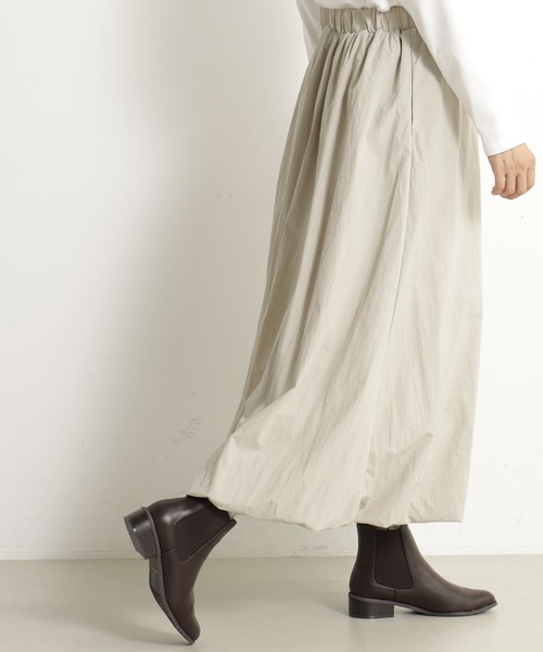 FOUND GOOD（ファウンドグッド）の「バルーンスカート（スカート・レディース・グリーン系8/アイボリー/ブラック・M/S/L）」の10枚目の写真