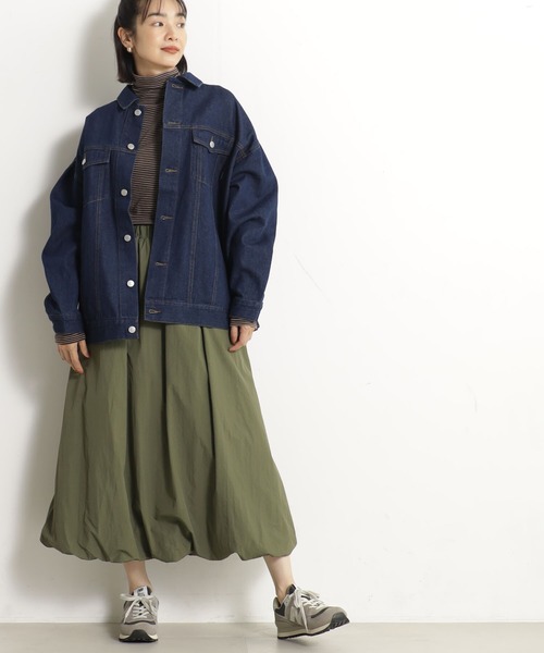 FOUND GOOD（ファウンドグッド）の「バルーンスカート（スカート・レディース・グリーン系8/アイボリー/ブラック・M/S/L）」の12枚目の写真