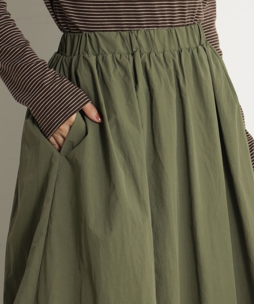 FOUND GOOD（ファウンドグッド）の「バルーンスカート（スカート・レディース・グリーン系8/アイボリー/ブラック・M/S/L）」の14枚目の写真