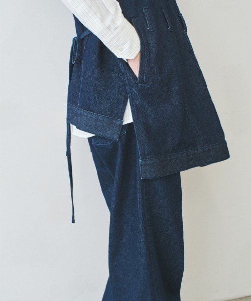 soduk（スドーク）の「【soduk】wave denim vest（ベスト・レディース・ブルー/インディゴブルー・ONE SIZE）」の13枚目の写真