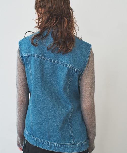 soduk（スドーク）の「【soduk】wave denim vest（ベスト・レディース・ブルー/インディゴブルー・ONE SIZE）」の20枚目の写真