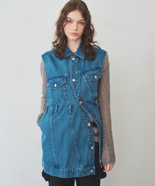 soduk（スドーク）の「【soduk】wave denim vest（ベスト・レディース・ブルー/インディゴブルー・ONE SIZE）」の21枚目の写真