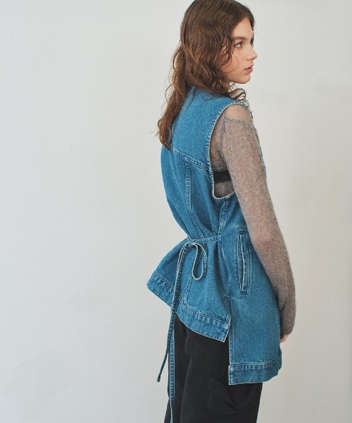 soduk（スドーク）の「【soduk】wave denim vest（ベスト・レディース・ブルー/インディゴブルー・ONE SIZE）」の22枚目の写真