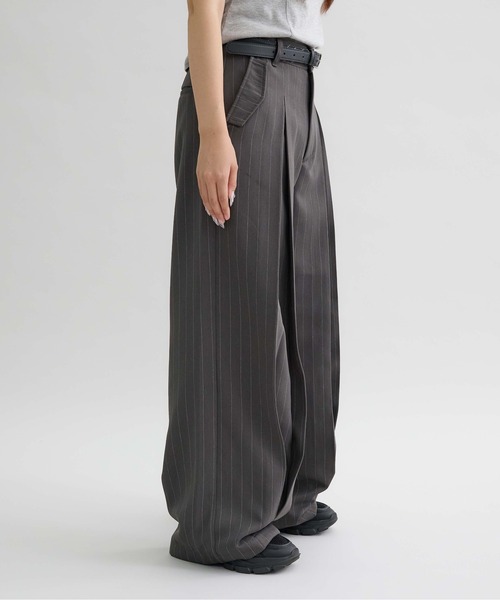 EPNK】Vertical wide tuck slacks / バーティカルワイドタック