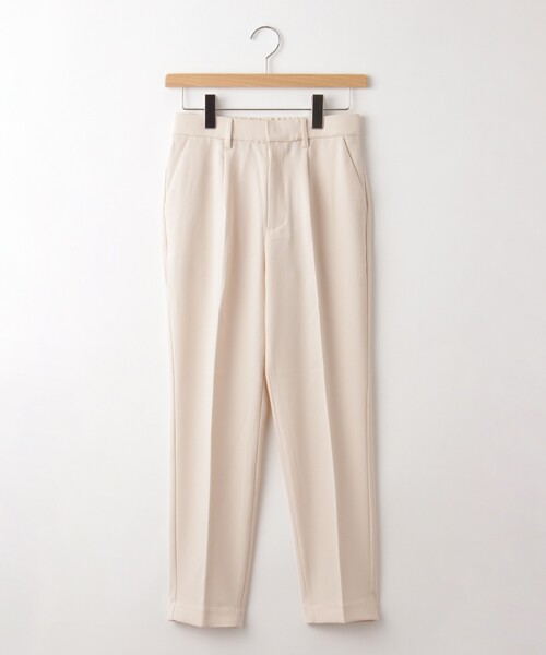 &Bridge(アンドブリッジ)の「LAEMUSE(ラエミューズ) ウエストゴム入りタックテーパードパンツ(その他パンツ・レディース・ブラック/ホワイト系・01/03/02)」の2枚目の写真