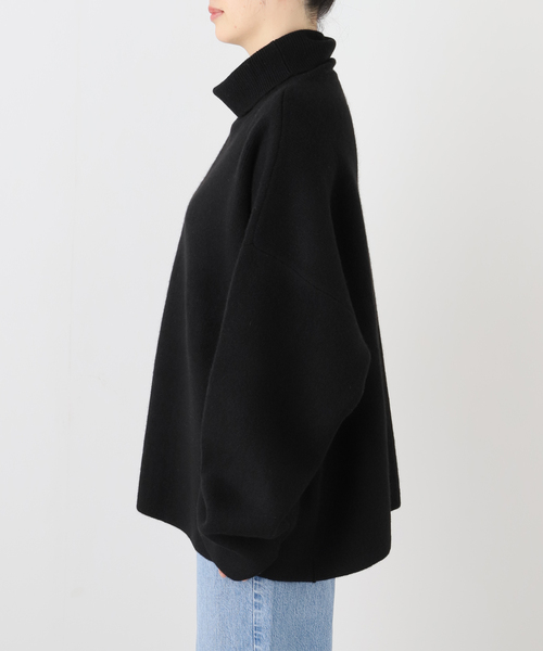 【SEEALL/シーオール】EXTRA OVER HIGH-NECK SWEATER（ニット/セーター）｜SEEALL（シーオール）