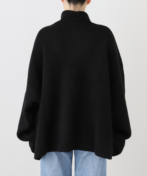 【SEEALL/シーオール】EXTRA OVER HIGH-NECK SWEATER（ニット/セーター）｜SEEALL（シーオール）