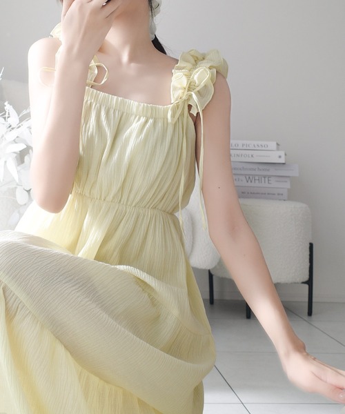 セール】【mily bilet】夏、ふんわり恋する。フリルショルダーA