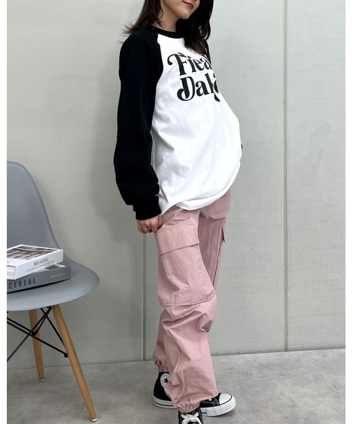 MODISH GAZE(モディシュガゼ)の「FREAK DAKE ラグランロンT(Tシャツ/カットソー・メンズ・ブラック/ネイビー/バーガンディー・MEDIUM/LARGE/X-LARGE)」の7枚目の写真