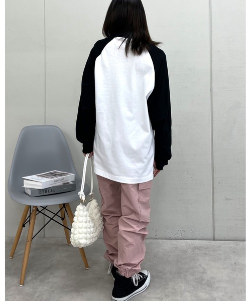 MODISH GAZE(モディシュガゼ)の「FREAK DAKE ラグランロンT(Tシャツ/カットソー・メンズ・ブラック/ネイビー/バーガンディー・MEDIUM/LARGE/X-LARGE)」の8枚目の写真