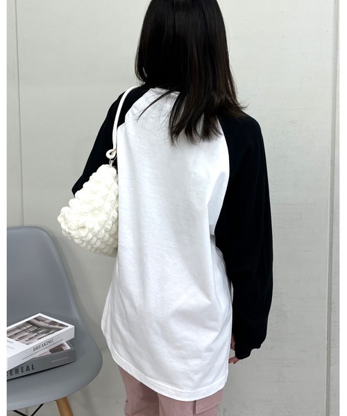 MODISH GAZE(モディシュガゼ)の「FREAK DAKE ラグランロンT(Tシャツ/カットソー・メンズ・ブラック/ネイビー/バーガンディー・MEDIUM/LARGE/X-LARGE)」の9枚目の写真