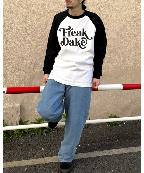 MODISH GAZE(モディシュガゼ)の「FREAK DAKE ラグランロンT(Tシャツ/カットソー・メンズ・ブラック/ネイビー/バーガンディー・MEDIUM/LARGE/X-LARGE)」の12枚目の写真
