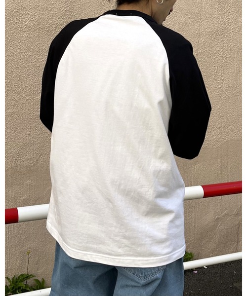 MODISH GAZE(モディシュガゼ)の「FREAK DAKE ラグランロンT(Tシャツ/カットソー・メンズ・ブラック/ネイビー/バーガンディー・MEDIUM/LARGE/X-LARGE)」の15枚目の写真