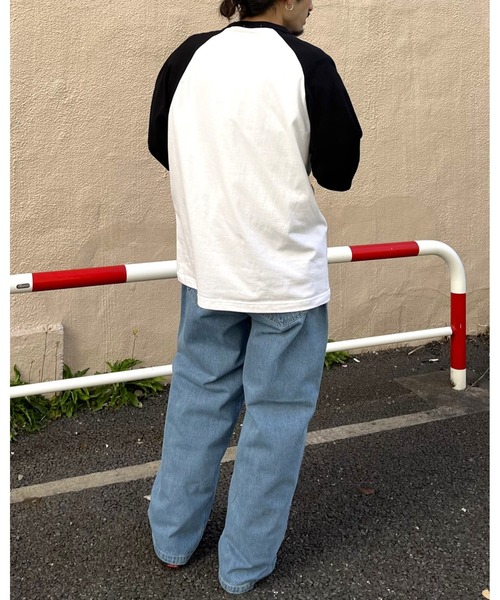 MODISH GAZE(モディシュガゼ)の「FREAK DAKE ラグランロンT(Tシャツ/カットソー・メンズ・ブラック/ネイビー/バーガンディー・MEDIUM/LARGE/X-LARGE)」の16枚目の写真