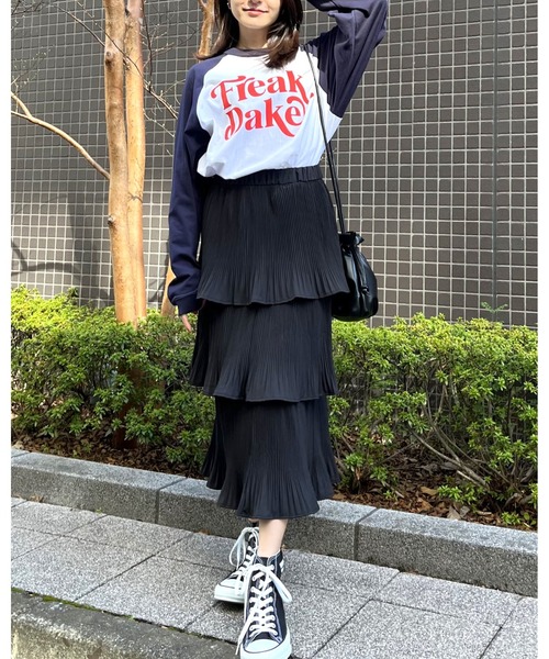 MODISH GAZE(モディシュガゼ)の「FREAK DAKE ラグランロンT(Tシャツ/カットソー・メンズ・ブラック/ネイビー/バーガンディー・MEDIUM/LARGE/X-LARGE)」の19枚目の写真