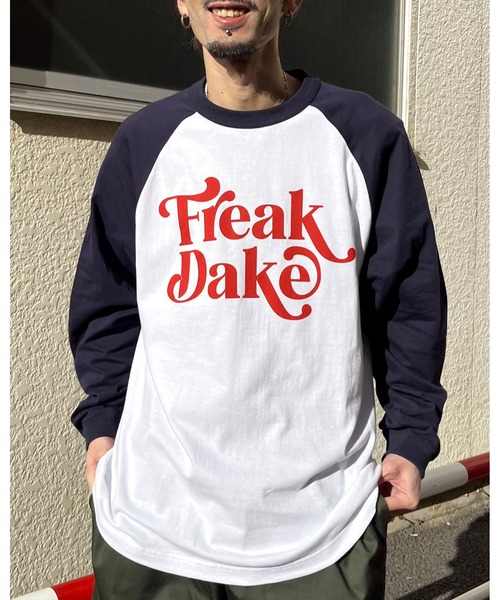 MODISH GAZE(モディシュガゼ)の「FREAK DAKE ラグランロンT(Tシャツ/カットソー・メンズ・ブラック/ネイビー/バーガンディー・MEDIUM/LARGE/X-LARGE)」の22枚目の写真