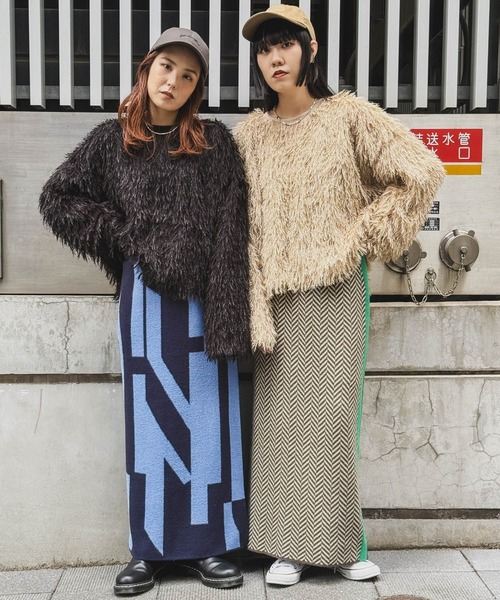 niko and...（ニコアンド）の「[MODE NORM CORE]フサフサクループルオーバー（その他トップス・レディース・ブラック/キャメル/ダークブルー・FREE）」の10枚目の写真