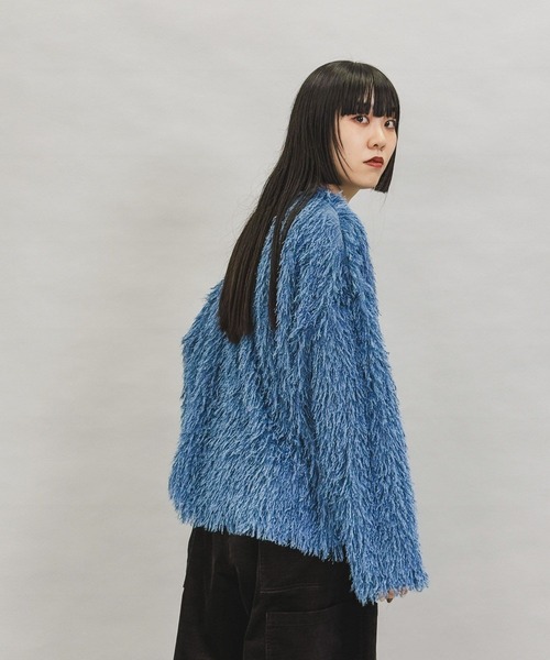 niko and...（ニコアンド）の「[MODE NORM CORE]フサフサクループルオーバー（その他トップス・レディース・ブラック/キャメル/ダークブルー・FREE）」の13枚目の写真