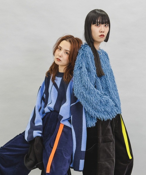 niko and...（ニコアンド）の「[MODE NORM CORE]フサフサクループルオーバー（その他トップス・レディース・ブラック/キャメル/ダークブルー・FREE）」の14枚目の写真