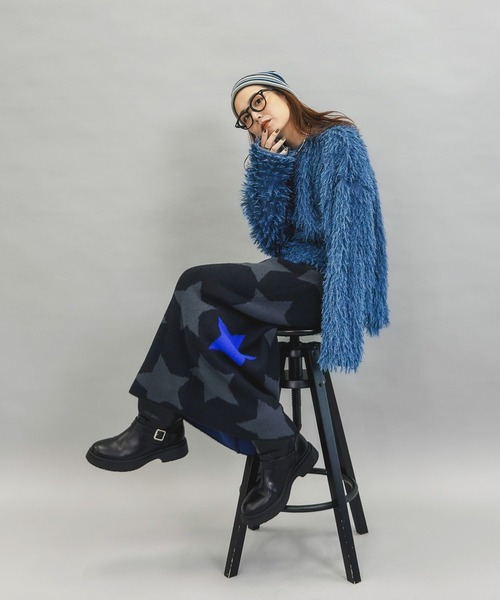 niko and...（ニコアンド）の「[MODE NORM CORE]フサフサクループルオーバー（その他トップス・レディース・ブラック/キャメル/ダークブルー・FREE）」の15枚目の写真