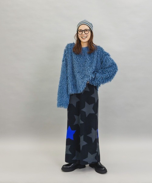 niko and...（ニコアンド）の「[MODE NORM CORE]フサフサクループルオーバー（その他トップス・レディース・ブラック/キャメル/ダークブルー・FREE）」の16枚目の写真