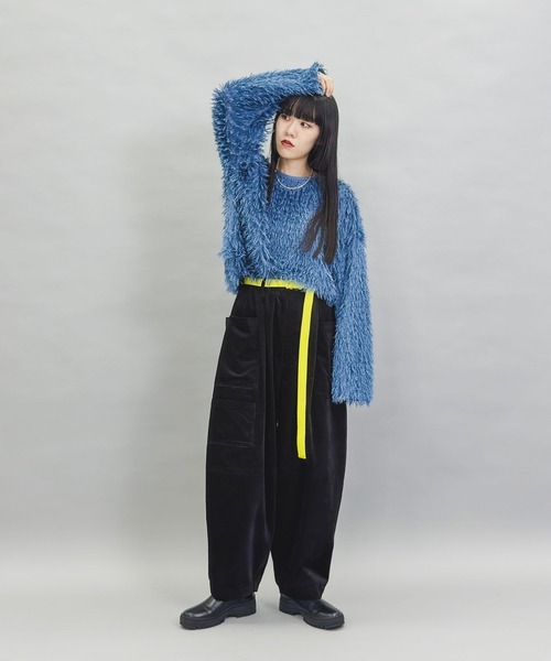 niko and...（ニコアンド）の「[MODE NORM CORE]フサフサクループルオーバー（その他トップス・レディース・ブラック/キャメル/ダークブルー・FREE）」の17枚目の写真