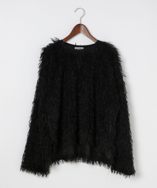 niko and...（ニコアンド）の「[MODE NORM CORE]フサフサクループルオーバー（その他トップス・レディース・ブラック/キャメル/ダークブルー・FREE）」の19枚目の写真