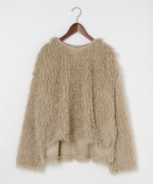 niko and...（ニコアンド）の「[MODE NORM CORE]フサフサクループルオーバー（その他トップス・レディース・ブラック/キャメル/ダークブルー・FREE）」の20枚目の写真