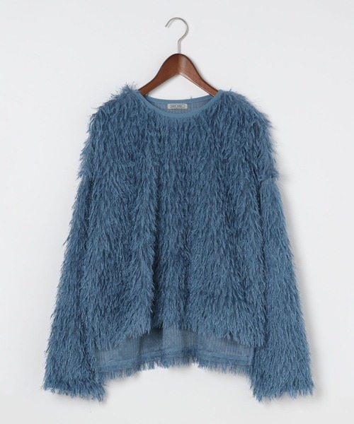 niko and...（ニコアンド）の「[MODE NORM CORE]フサフサクループルオーバー（その他トップス・レディース・ブラック/キャメル/ダークブルー・FREE）」の21枚目の写真