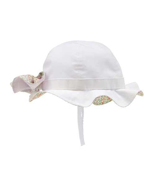 MIKI HOUSE(ミキハウス)の「リボン日よけ付きハット(ハット・キッズ・ホワイト/ブルー・LL(54-56cm)/L(52-54cm)/M(50-52cm)/SS(46-48cm)/S(48-50cm))」の11枚目の写真