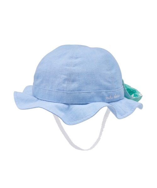 MIKI HOUSE(ミキハウス)の「リボン日よけ付きハット(ハット・キッズ・ホワイト/ブルー・LL(54-56cm)/L(52-54cm)/M(50-52cm)/SS(46-48cm)/S(48-50cm))」の14枚目の写真