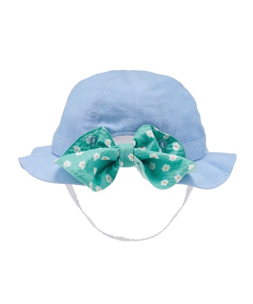 MIKI HOUSE(ミキハウス)の「リボン日よけ付きハット(ハット・キッズ・ホワイト/ブルー・LL(54-56cm)/L(52-54cm)/M(50-52cm)/SS(46-48cm)/S(48-50cm))」の15枚目の写真