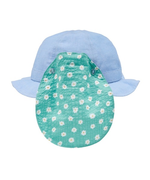 MIKI HOUSE(ミキハウス)の「リボン日よけ付きハット(ハット・キッズ・ホワイト/ブルー・LL(54-56cm)/L(52-54cm)/M(50-52cm)/SS(46-48cm)/S(48-50cm))」の18枚目の写真