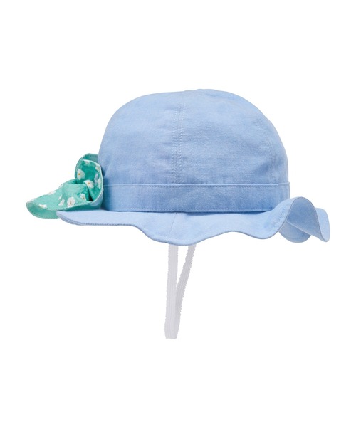 MIKI HOUSE(ミキハウス)の「リボン日よけ付きハット(ハット・キッズ・ホワイト/ブルー・LL(54-56cm)/L(52-54cm)/M(50-52cm)/SS(46-48cm)/S(48-50cm))」の16枚目の写真