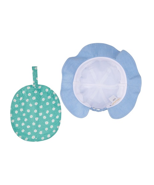 MIKI HOUSE(ミキハウス)の「リボン日よけ付きハット(ハット・キッズ・ホワイト/ブルー・LL(54-56cm)/L(52-54cm)/M(50-52cm)/SS(46-48cm)/S(48-50cm))」の20枚目の写真