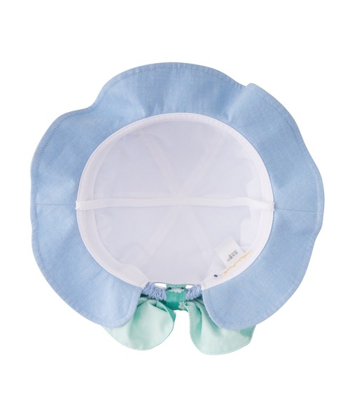 MIKI HOUSE(ミキハウス)の「リボン日よけ付きハット(ハット・キッズ・ホワイト/ブルー・LL(54-56cm)/L(52-54cm)/M(50-52cm)/SS(46-48cm)/S(48-50cm))」の19枚目の写真