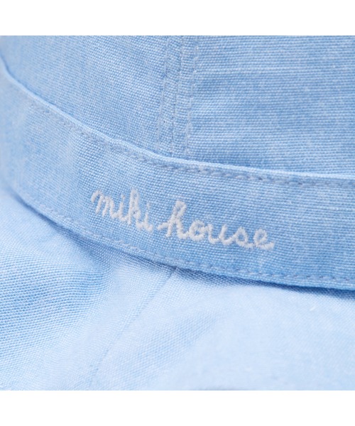 MIKI HOUSE(ミキハウス)の「リボン日よけ付きハット(ハット・キッズ・ホワイト/ブルー・LL(54-56cm)/L(52-54cm)/M(50-52cm)/SS(46-48cm)/S(48-50cm))」の17枚目の写真
