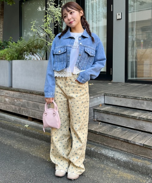 希少　GLORY レザーレースアップ　デニムジャケット 希少 GLORY レザーレースアップ デニムジャケット