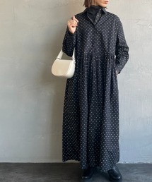 soil | [SOIL/ソイル] 40Sポプリン ドットプリントシャツワンピース(ワンピース)
