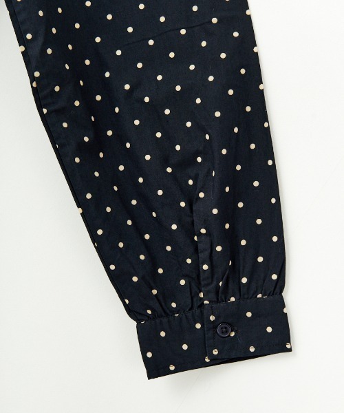soil（ソイル）の「[SOIL/ソイル] 40Sポプリン ドットプリントシャツワンピース（ワンピース・レディース・ブラック・2）」の5枚目の写真