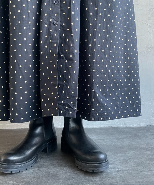 soil（ソイル）の「[SOIL/ソイル] 40Sポプリン ドットプリントシャツワンピース（ワンピース・レディース・ブラック・2）」の17枚目の写真