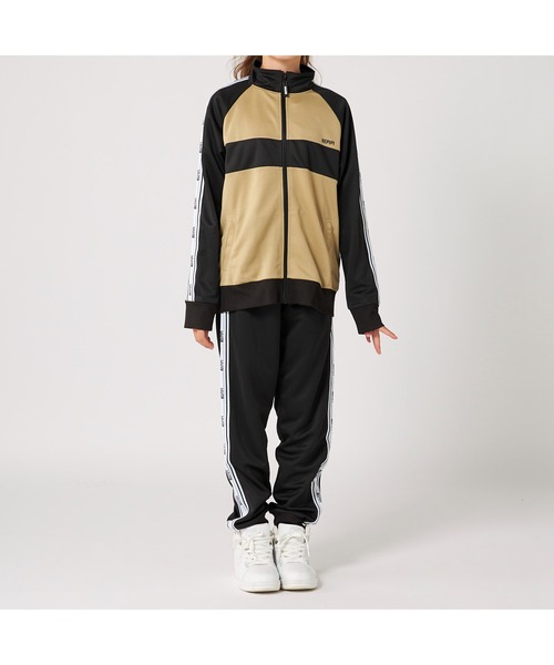 repipi armario/レピピアルマリオ キッズ 切替 フルジップアップ ジャージ 上下セット ジャケット ロングパンツ セットアップ スポーツウェア（ジャージ）｜repipi armario（レピピ アルマリオ）