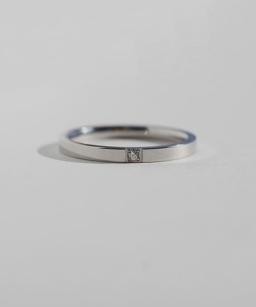 abaskdesign(アバスクデザイン)の「金属アレルギー対応 ワンポイントシンプルリング(リング・レディース・シルバー/ゴールド・14号/11号/9号)」の11枚目の写真