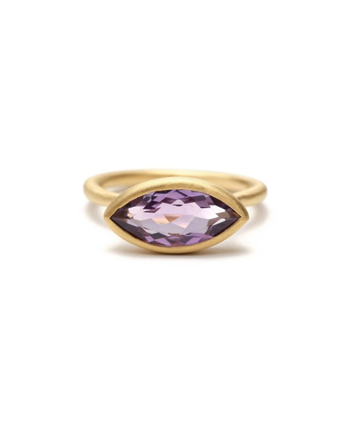 S925 SINGLE STONE MATT RING -AMETHYST-（リング）｜TOME JEWELRY（トームジュエリー）