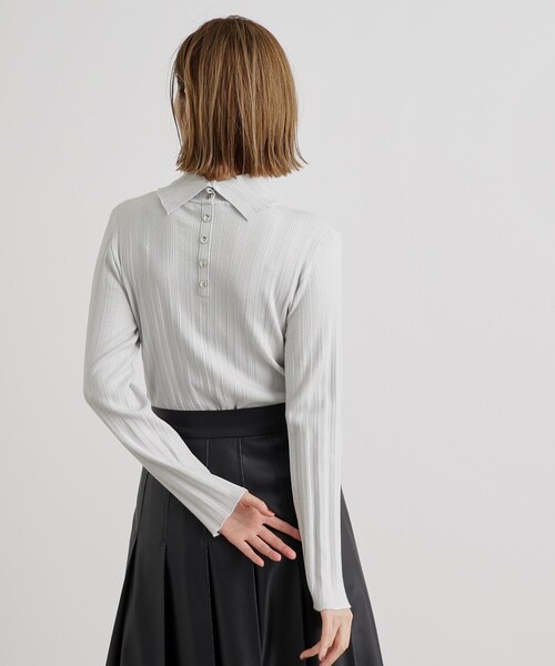 grove（グローブ）の「◆【雑誌掲載】アンジェリーナランダムリブプルオーバー（ニット/セーター・レディース・ピンク/ライトグレー/ダークグレー/オフホワイト・02/03/01/04/05）」の10枚目の写真