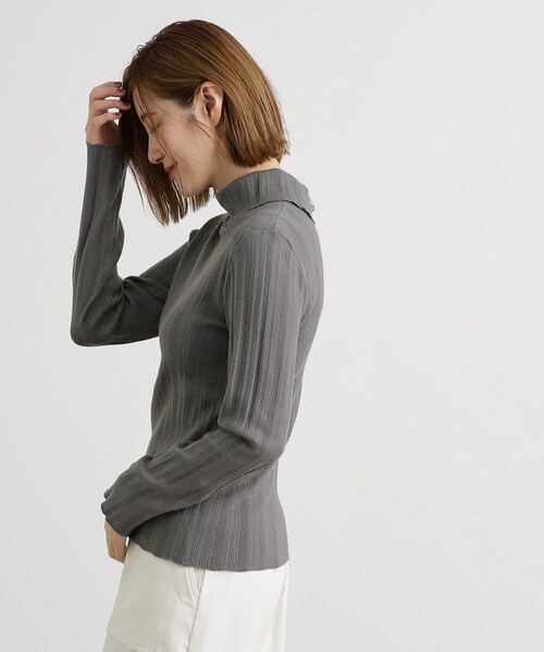 grove（グローブ）の「◆【雑誌掲載】アンジェリーナランダムリブプルオーバー（ニット/セーター・レディース・ピンク/ライトグレー/ダークグレー/オフホワイト・02/03/01/04/05）」の14枚目の写真