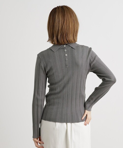 grove（グローブ）の「◆【雑誌掲載】アンジェリーナランダムリブプルオーバー（ニット/セーター・レディース・ピンク/ライトグレー/ダークグレー/オフホワイト・02/03/01/04/05）」の15枚目の写真